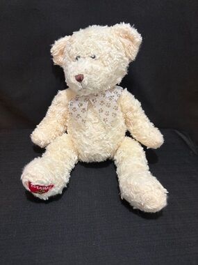 vintage 16” Dakin fluffy white teddy bear